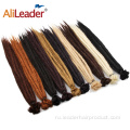 Синтетические вязаные крючком косы чистого цвета для наращивания волос с дредами